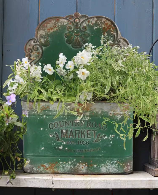 Vintage Romantic Wall-Mounted Iron Flower Pot