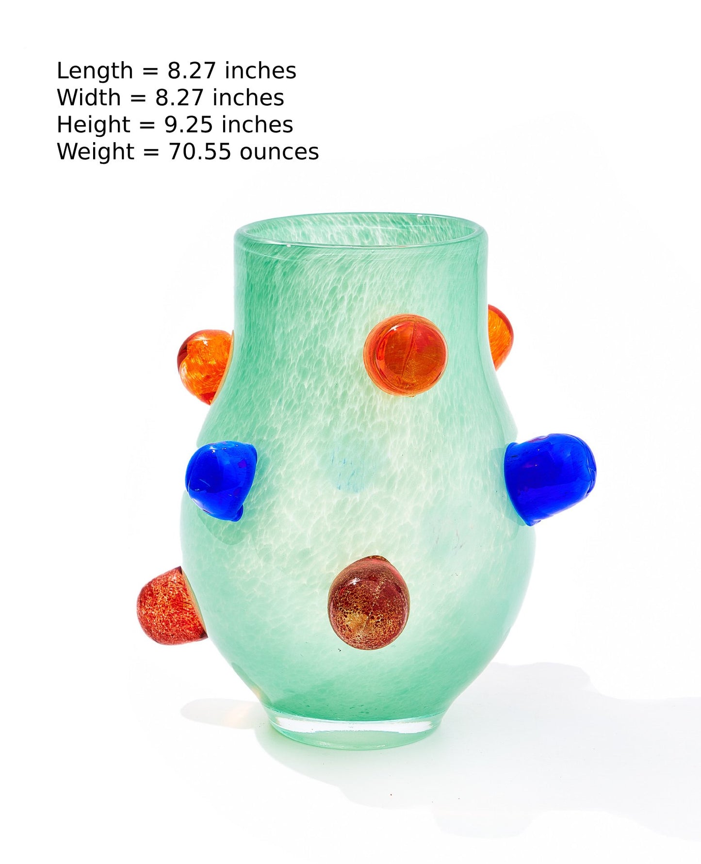 Dopamine Colorful Polka Dot Handmade Glass Vase and Candle Holder