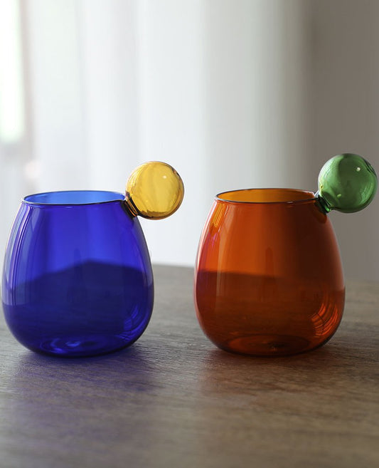 Creative Round Ball Colorful Glass Cup