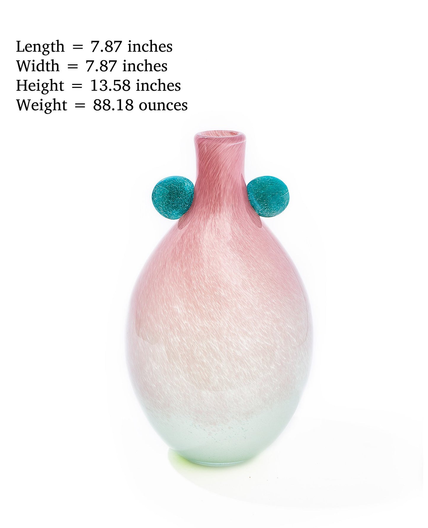 Creative Handmade Double-Eared Gradient Small Mouth Vase