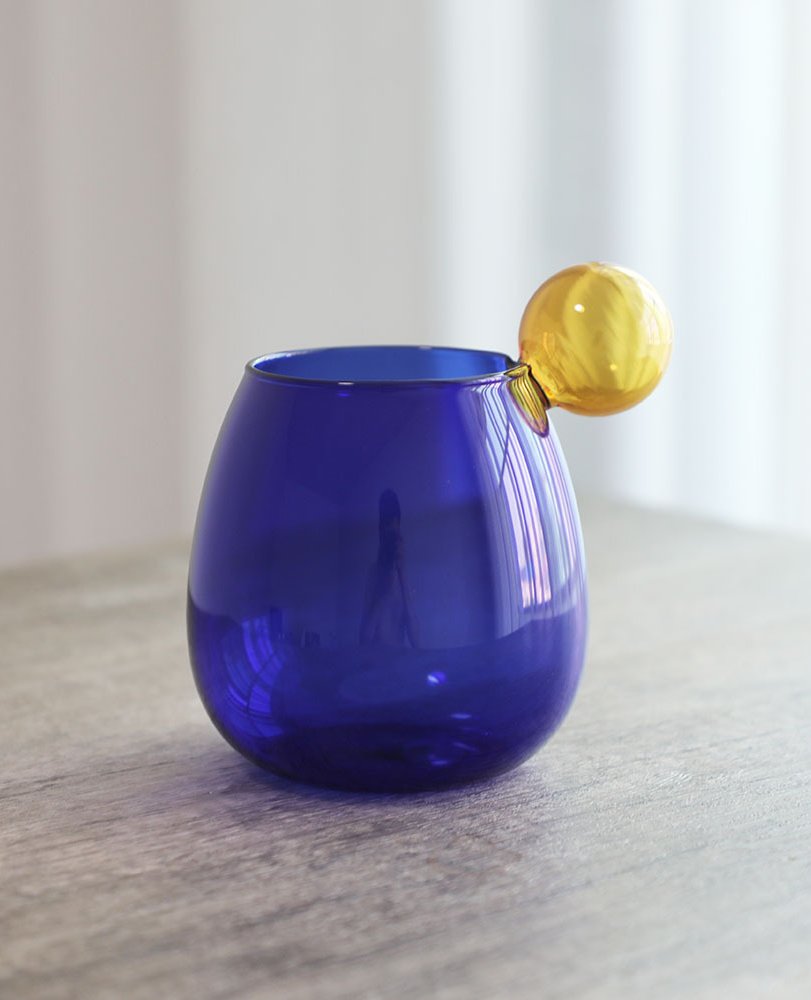 Creative Round Ball Colorful Glass Cup